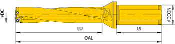 Корпус сверла DRI 160x4D W20 SP06