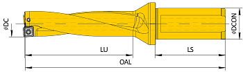 Корпус сверла DRI 370x4D W32 SO13