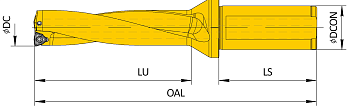 Корпус сверла DRI 650x4D W40 WC06