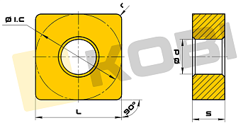 Пластина токарная SNMG 120412 RT KB8125B