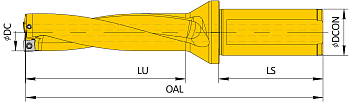 Корпус сверла DRI 165x4D W20 SP06